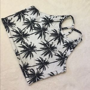 Palm tree crop top
